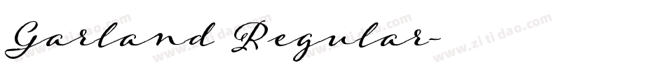Garland Regular字体转换